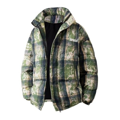 Chaqueta cargo a cuadros para hombre cortavientos que soluciona los días más fríos