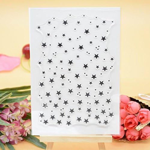 Miniatura 3 de Welcome to Joyful Home - Juego de 4 piezas de madera con diseño de estrella de ladrillo para decoración de tarjetas y álbumes de recortes