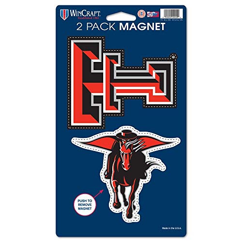 Wincraft NCAA Texas Tech University WCR29072014 Magnets (2 Pack), 5