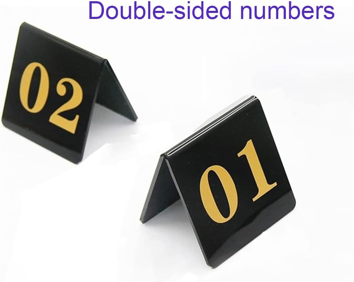 Acrylic Table Numbers, 1-25/50/100 Number Cards 3.15×3.15 Inch, Restaurant Cafe Bar Seating Table Numbers Wedding Birthday Party Supplies(1 to 100)