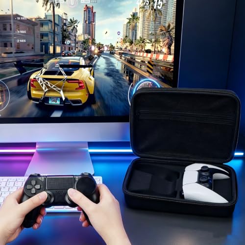 GEEKRIA Dual Controller Travel Carrying Bag Compatible with Sony DualSense, Xbox One/Series X/S, 8BitDo Pro 2 Controller, Protective Storage with Internal Mesh Pocket (Black) by GEEKRIA - Used condition - Image 5