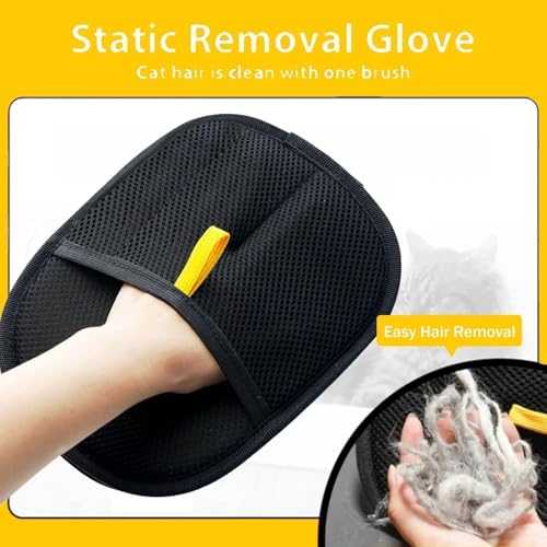 MATSOONY Handschuh Tierhaarentfernung, Fell Magnet Handschuh, Katzenhaarentferner Handschuh für Katzenhaare & Möbel, Magnet handschuh, Fellmagnet Katzenhaarentferner Doppelseitig