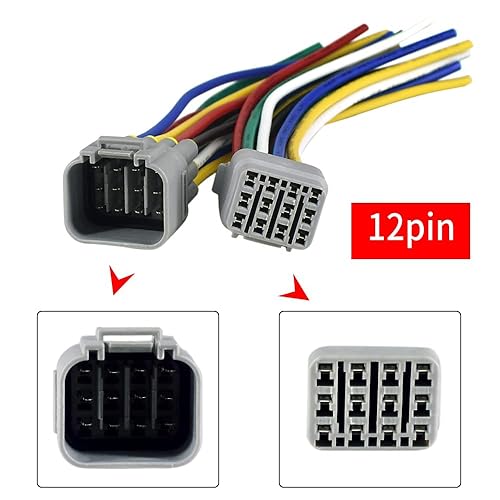 Miniatura 3 de CULMKARI 12Pin 14AWG Conector de enchufe impermeable Cable de coleta para todo tipo de sistemas de iluminación (12 pines)