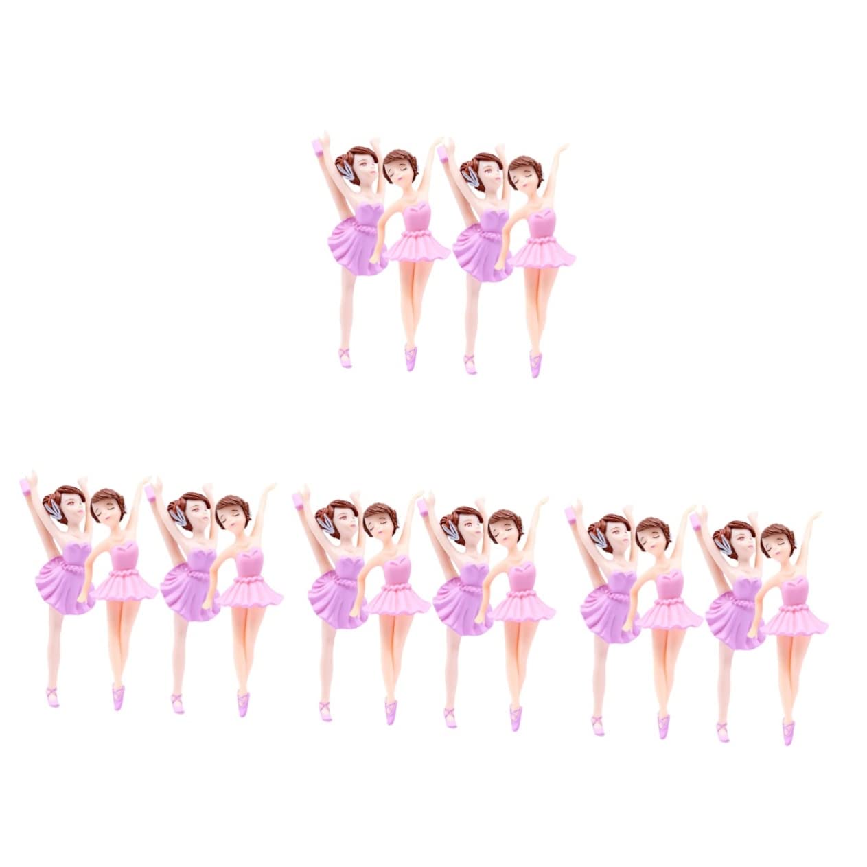 Abaodam 16pezzi Decorazioni Torte Ballerina Di Topper Eleganti Per Compleanno e Feste Tema Danza Per Torte e Cupcake