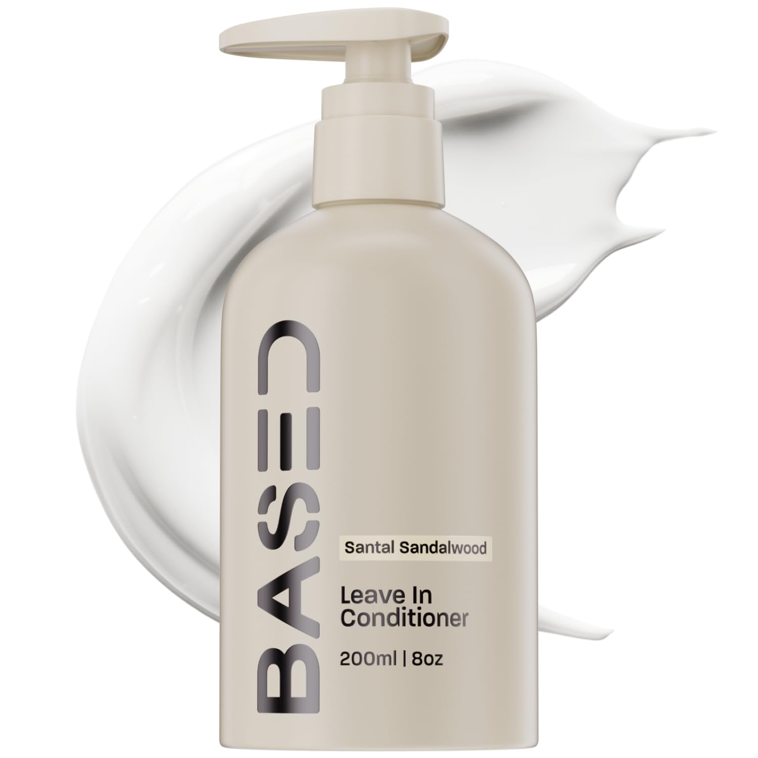 BASED Leave-In Conditioner, Instant Frizz Control, Hydrates & Nourishes Hair, Premium Leave-In Conditioner for Men, Healthy Frizz-Free Hair in Minutes (6.8 Fl Oz Pack of 1)