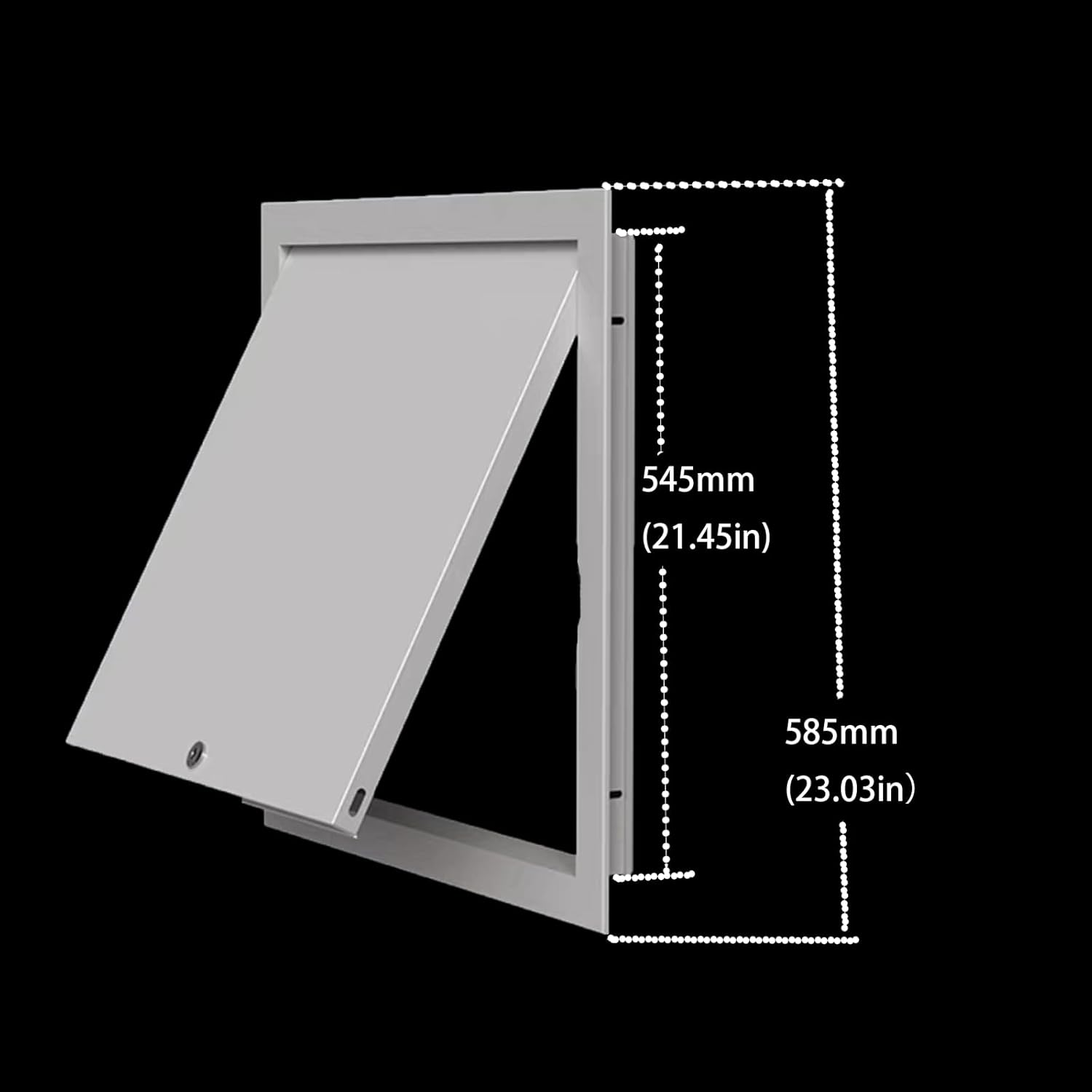 steel access panel door, reinforced metal construction, drywall ceiling and attic access, outdoor kitchen use (lock, 22-22 in) lock 22-22 in