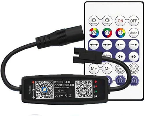 WS2811 WS2812B controlador LED Bluetooth música con micrófono para SK6812 WS2812 Pixel LED tira de luz APP 28Keys remoto DC5-24V