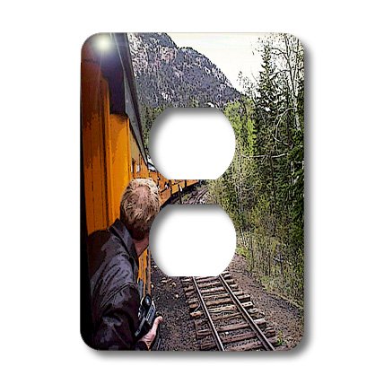 Couvercle d'interrupteur train Silverton vintage pour decoration murale