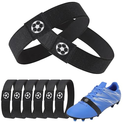 YFLeomry 4 Stück 18 cm Schnürsenkel Fixierband Kinder Verhindern Dass die Fußballschuhe Sich Löse Schnürsenkel Fixierband Fussball Reißfest & elastisch für Sportschuhe Freizeitschuhe