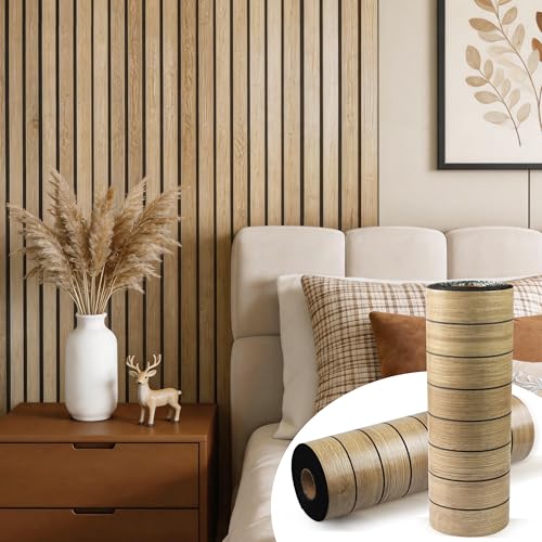 3d wood panel peel & stick wall paper deal - image 1