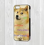Kunststoff iPhone 4/5/5 C/6/6 + Hard Case – idoge Schützen Meme Doge Witz Funny, plastik, weiß, iPhone 5/5S