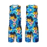 Palm Tree - Conjunto de uniforme de baloncesto para hombre, uniforme de práctica de equipo, uniforme deportivo, Negro, S