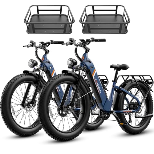 Jasion Thunder Electric Bike for Adults,1800W Peak Fat Tire E Bikes,26''x 4'',80 Miles with 864Wh Removable Battery Ebike, 30+MPH Max Speed Bicycles,Hydraulic Brakes,Front Suspension