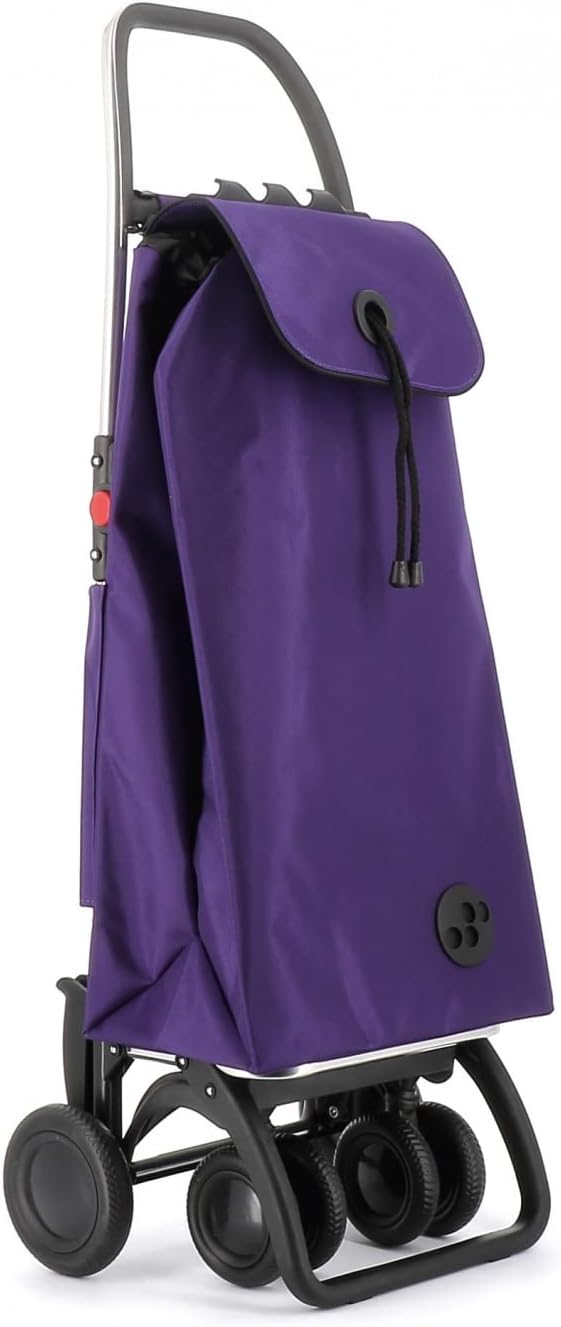 Rolser I-Max MF 4 Wheel 2 Swivelling Foldable Shopping Trolley - Purple