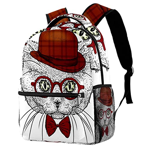 Sac à dos classique léger motif chien pour les cours et les sorties des adolescentes