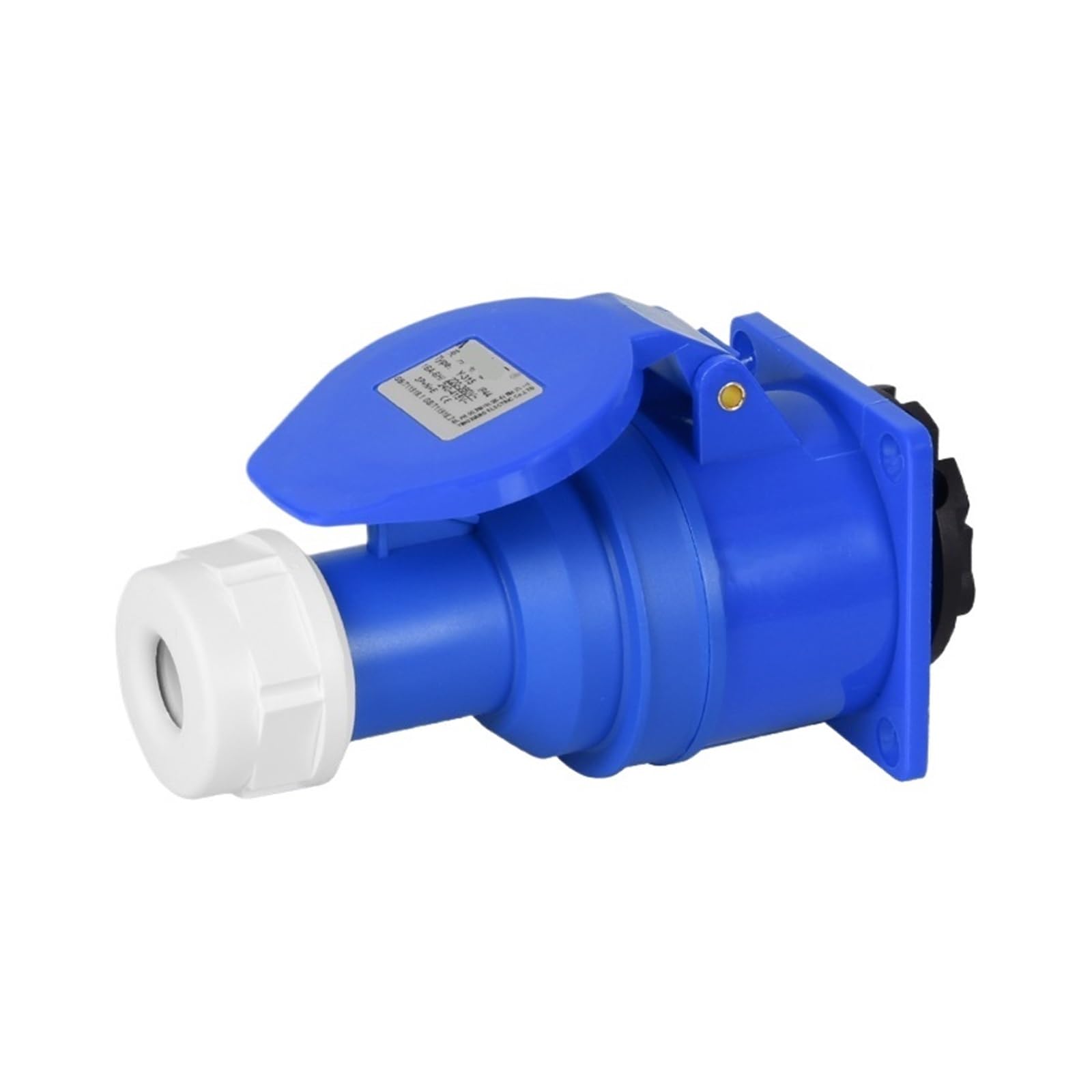 MUYTQAERG Waterproof Industrial Socket Aviation Plug Male and Female Docking Three-core 32A Three-Phase Electric Explosion-Proof IP44(Concealed installation set)