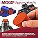 MOCAP Silicone Tapered Plug – Orange Rubber Stopper for Round Holes, Non-Stick Silicone Plug Kit, Rubber Plugs for Holes Assorted Sizes for Industrial & Automotive Use - (3.250-4.000