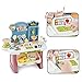 Supermarket Play Set Toy, Mini Dessert Shop Play,Toy Store Pretend Food, W/Shopping Cart for Kids Toddler, Unisex Age 3 4 5 Years.