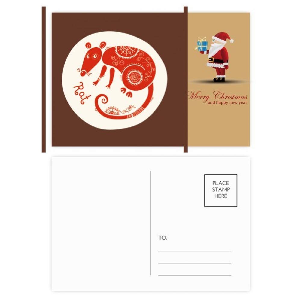 Cartes postales de Noël et Rat chinois pour décorer vos tables de fêtes de fin d'année - 4