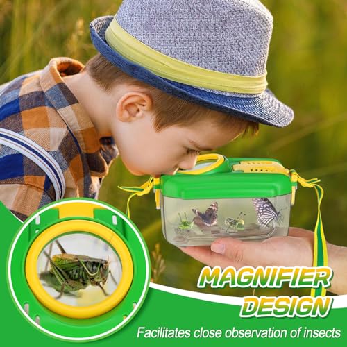 2Sets Bug Catcher for Kids - Sturdy Kids Bug Catching Kit Gifts with Collector Butterfly Net Tweezer, Bugs Habitat Outdoor Explorer Kit for Age 3 4 5 6 7 8, 8Pcs by Biubee - Image 2