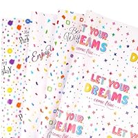 8 Sheets Rainbow Birthday Gift Paper 50X70CM Kraft Wrapping Paper