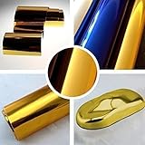 Luftkanäle TipTopCarbon 7,89€/m² Chrom Autofolie Gold 0,3m x 1,52m Auto Folie BLASENFREI mit Luftkanälen 3D Flex