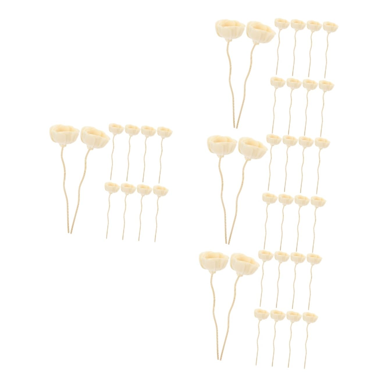 STOBAZA 40 STK Aromatherapie-Rattan Aromazerstäuber Diffusor Blumenstäbchen Behälter Nachfüllung Duft Stecker Öl Rattanstäbchen Nachfüllen Erfrischer Flasche Schilf Auto