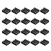 uxcell 14x14x6mm Aluminum Heatsink Electronic Radiator for MOS IC Chip Black 20 Pcs