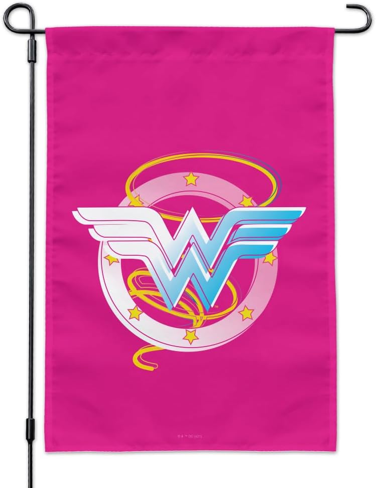 Wonder Woman 80th Pastel Logo Garden Yard Flag