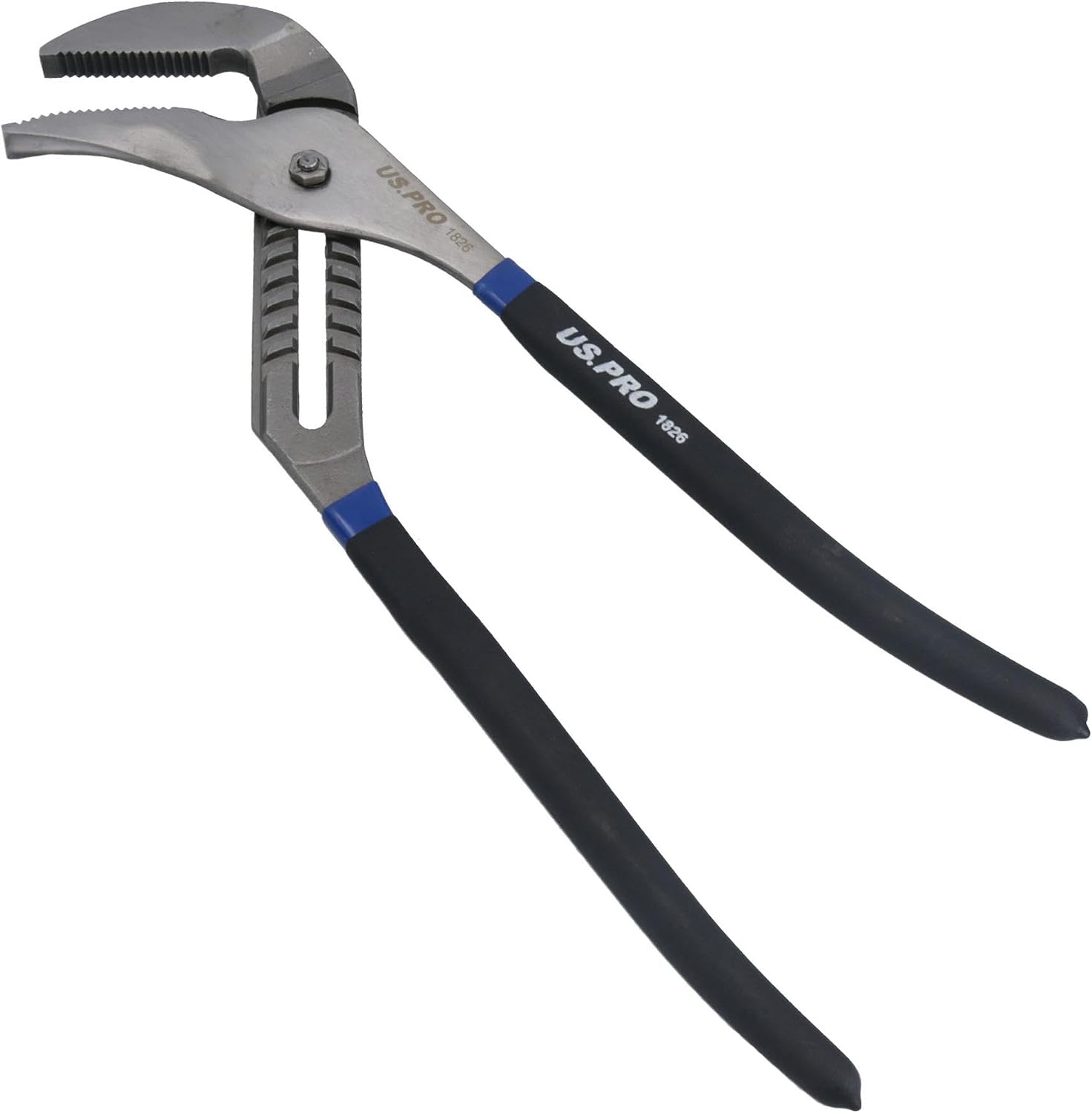 20" Water Pump Pliers Pipe Wrench Grips Plumbers Gas Groove Joint Plier