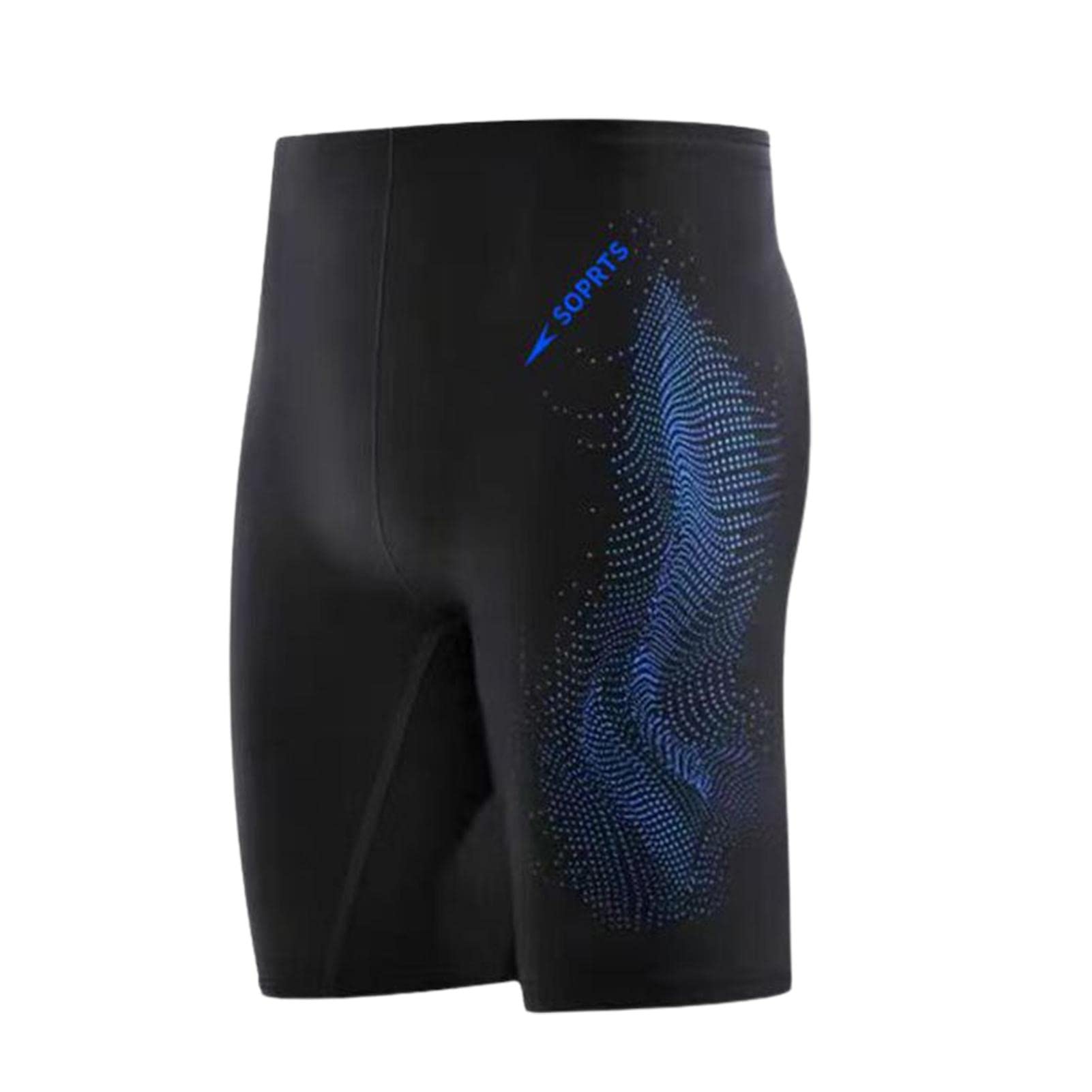 Eayoly Unisex Blue Men's Quick-Dry Swimsuit | Compression Swimming Jammer | Team Swimwear For Lap Swimming Racing Competition, Flexible, Comfortable