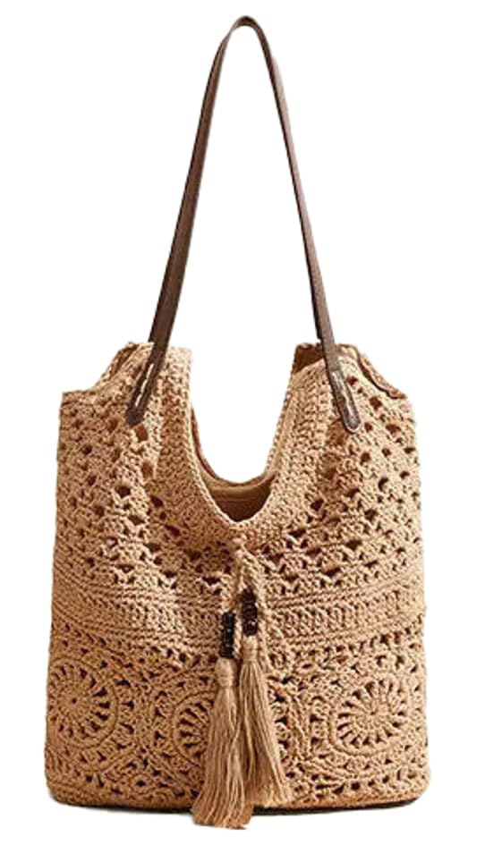 Bolso Bohemia de crochet para mujer verano 2026 miniatura 1