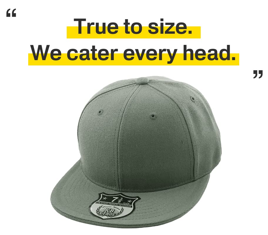 Image of KBETHOS Original 6 Panel Flat Brim True-Fit Fitted Cap
