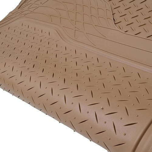 Miniatura 5 de BDK Proliner - Alfombrillas de goma para todo tipo de clima y forro de carga para maletero - Juego de alta resistencia delantero y trasero para