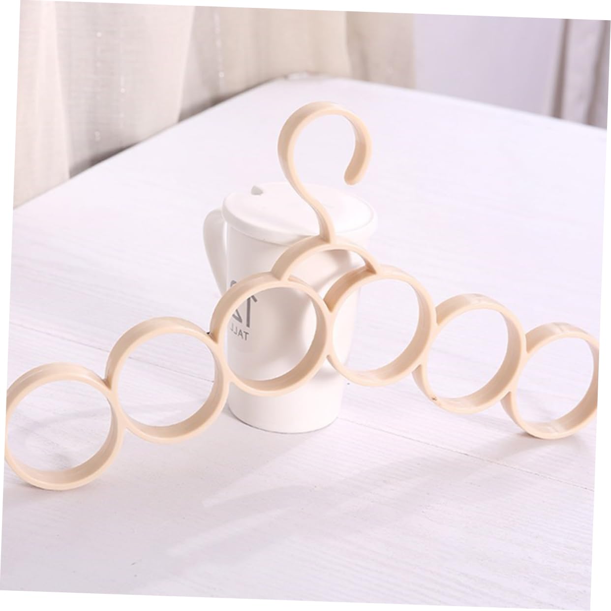 JECOMPRIS 1pc Multifunction Plastic Hanger Belt Rack Space Saving Closet Organizer for Scarves Ties and Accessories Random Color for Efficient Storage and Easy Access Random Color