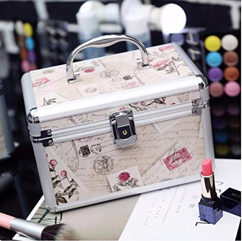 Preisvergleich Produktbild Aluminium Professionelle Kosmetiktasche Reise Beauty Vanity Make-Up Veranstalter Zubehör Box Kosmetikkoffer A