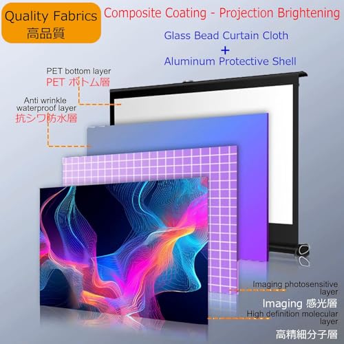Pantalla de proyector plegable ideal para cine al aire libre y camping 3