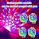 Mini Discokugel Licht,4 Stück Discokugel Armband,Disco Ball Licht,Discokugel Kinder,Bühnenbeleuchtung Effektlicht,Disco Licht,Musikgesteuert Disco Party Lichter,für Club,KTV,Party