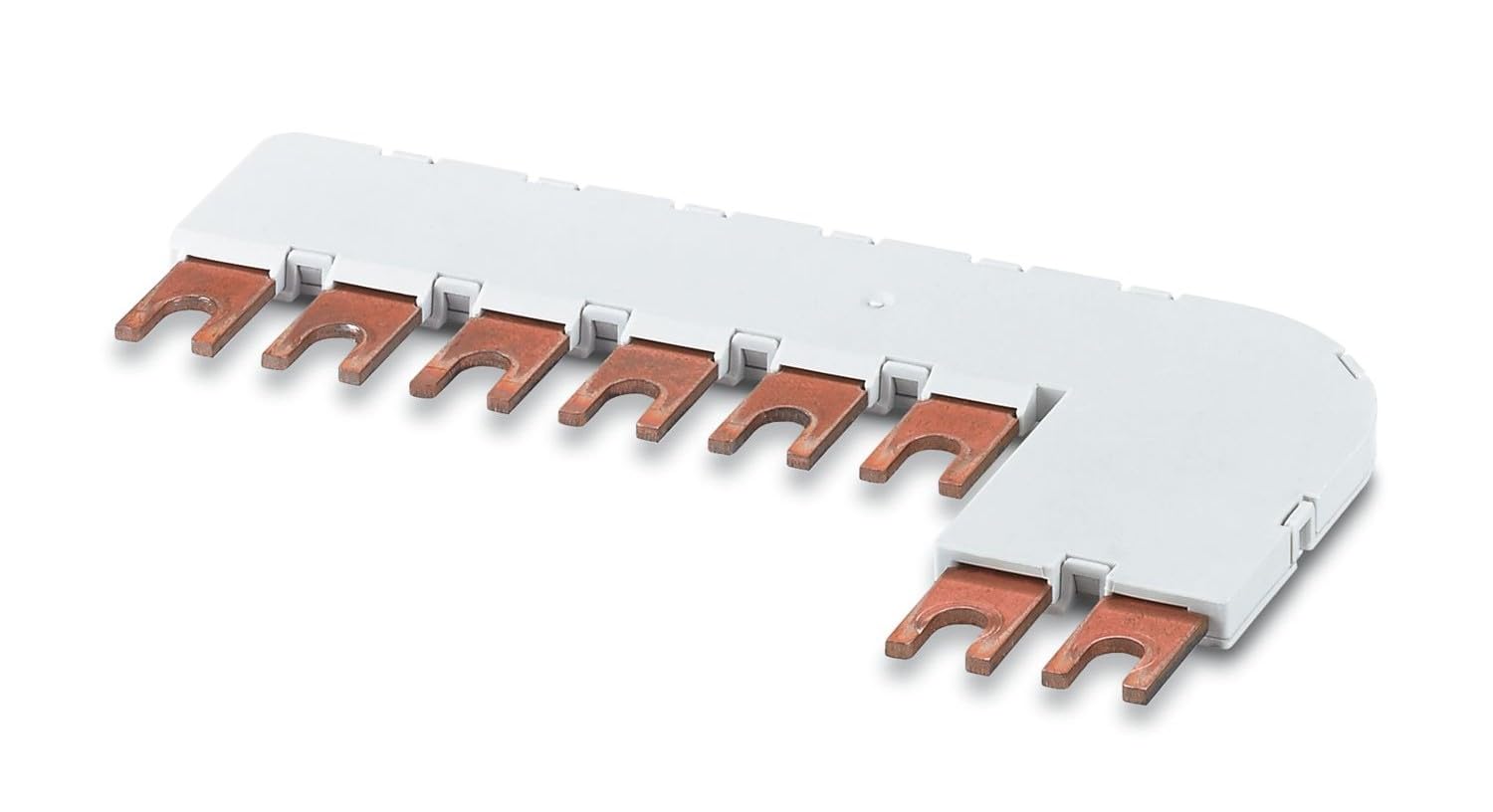 PHOENIX CONTACT FLT-SEC-H MPB-3+1 Verdrahtungsbrücke für das Verbinden von drei Blitzstromableitern FLASHTRAB SEC HYBRID mit einer N/PE-Funkenstrecke zu einer 3+1-Schaltung für TN-S-/TT-Systeme