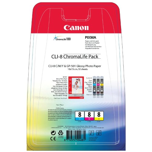 Preisvergleich Produktbild Canon Tintenpatrone CLI-8 Multipack, farbig