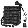 BABADU Garden Hose Pipe 100 FT - Expandable Hosepipes for Garden| Lightweight Water Hose with 8 Functions Hose Spray Gun and 3/4",1/2" Hose Connector for Gardening Washing