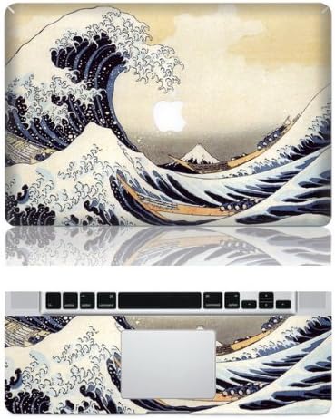 Wave Macbook Skin Decal Stickers Macbook Pro Decal Front Stickers for Apple Macbook