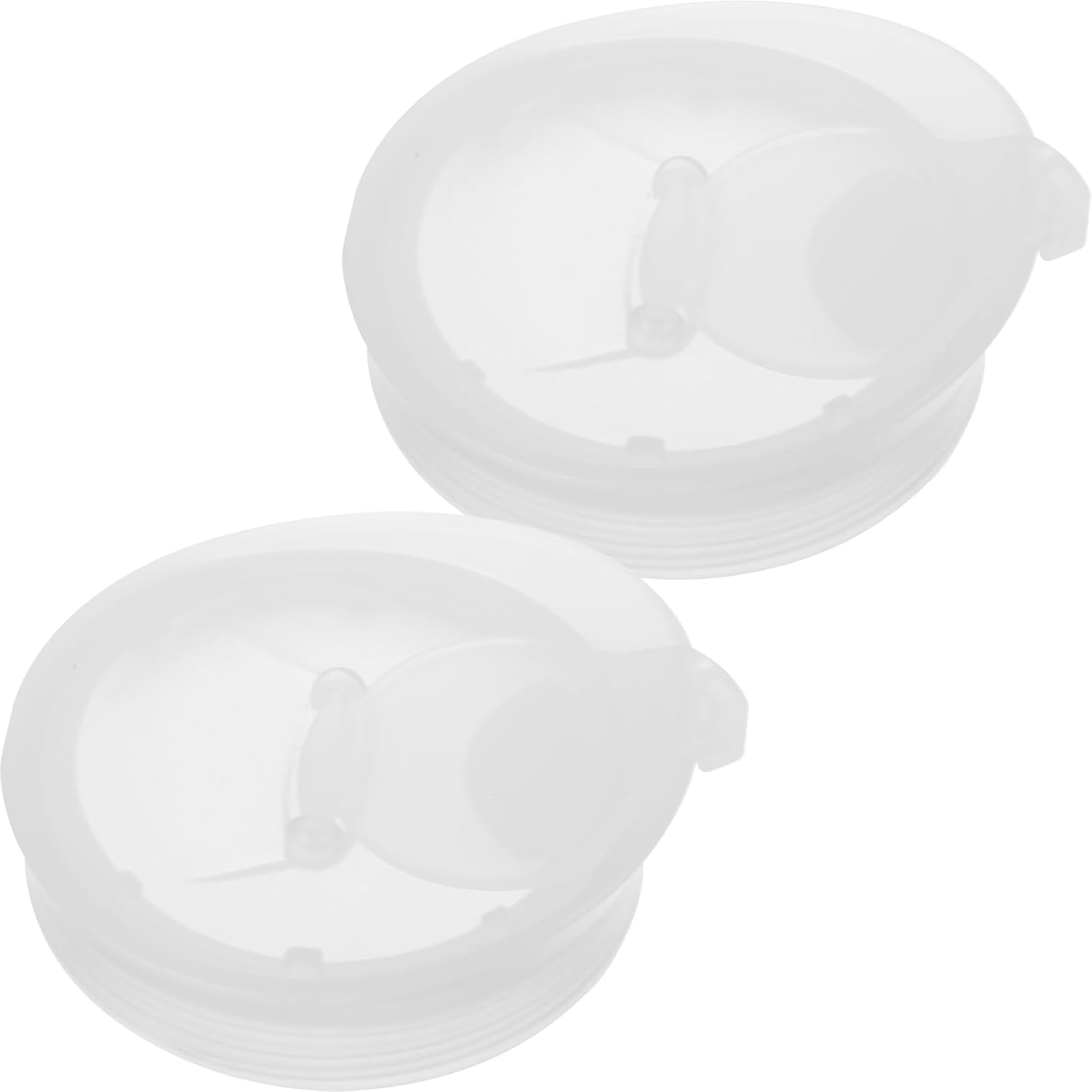 HOMSFOU 2pcs Glass Water Jug Lid Replaceable Plastic