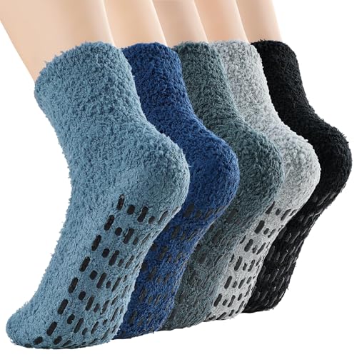 Image of Zando Women's Soft Fuzzy Socks - Thick, Warm, Fluffy, Comfy Home Sleeping Socks