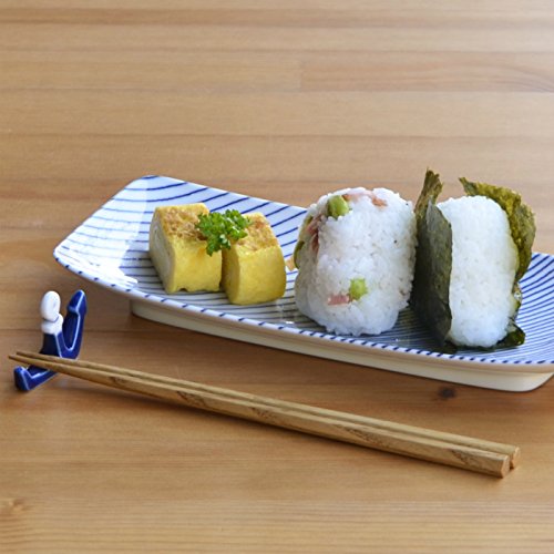Amazon.co.jp: 白山陶器 重ね縞 長焼皿 2枚セット 25x11cm : ホーム