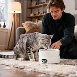 Mihauuke Beheizter Hundenapf - 4 Temperatur Einstellungen Winter Trinknapf | Thermischer Katzen Wassernapf - Für Hühner Vögel Und Andere Tiere Wie Welpen Und Kätzchen