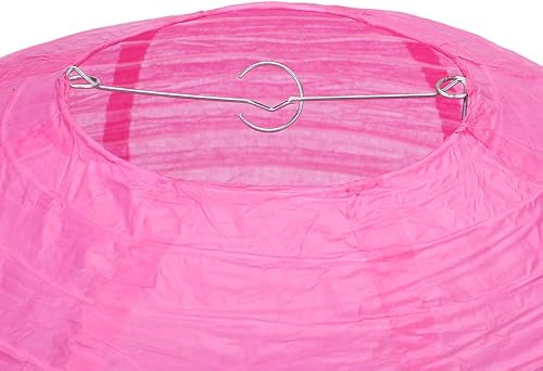 Miniatura 3 de Balagan Linternas de papel japonesas chinas de 16 pulgadas, 5 paquetes (rosa, 16 pulgadas) (BLG-220503)