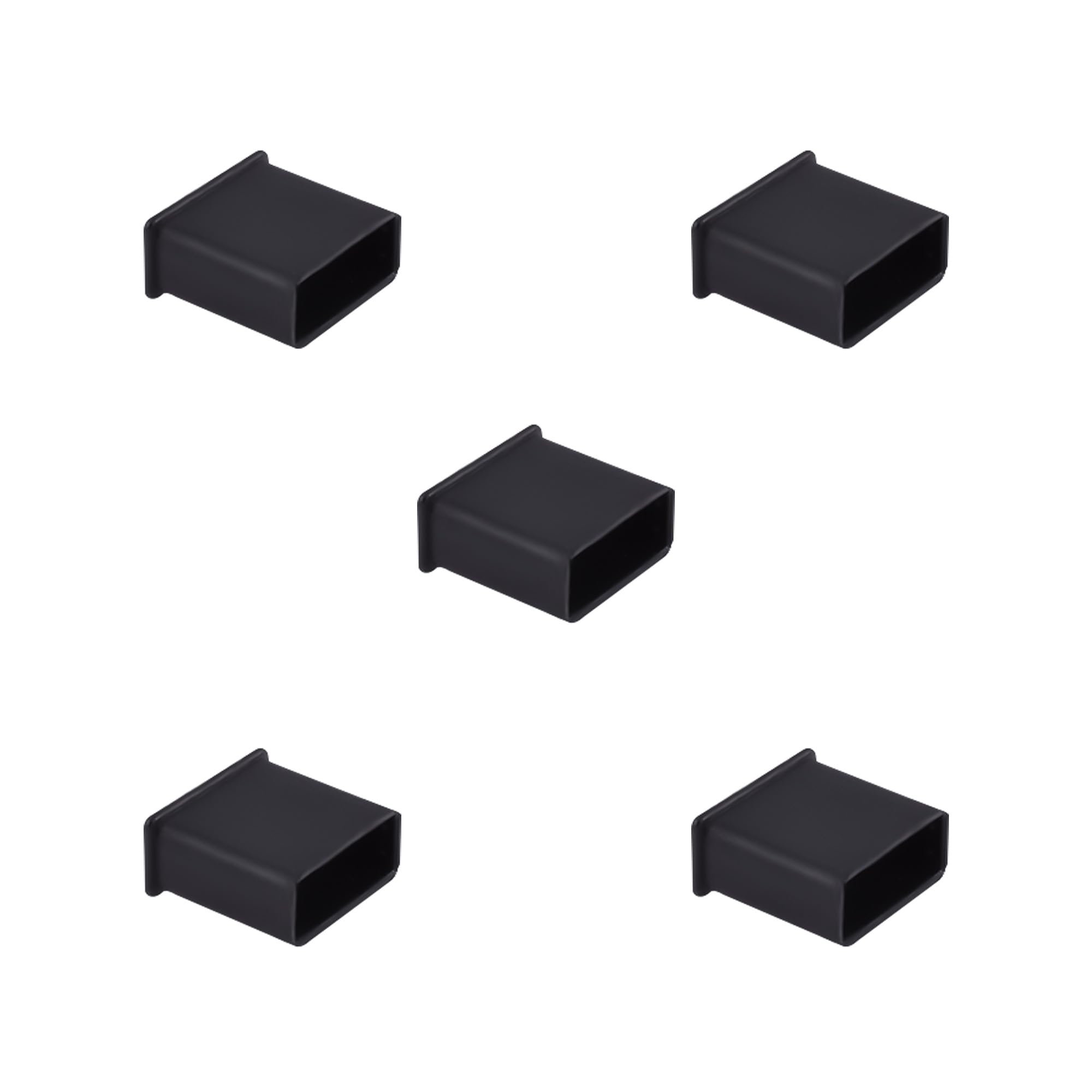 5 PCS USB2.0 Port Anti-dust Plugs, PE Covers Caps Stoppers, Port Protector for PC Computer Laptop Router Network Hub or Other Standard USB 2.0, 0.51 x 0.2 (LxW)