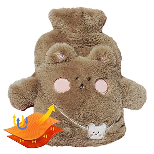 Garrafa de água de aquecimento | 1000ml dos desenhos animados engrossado saco quente de água quente