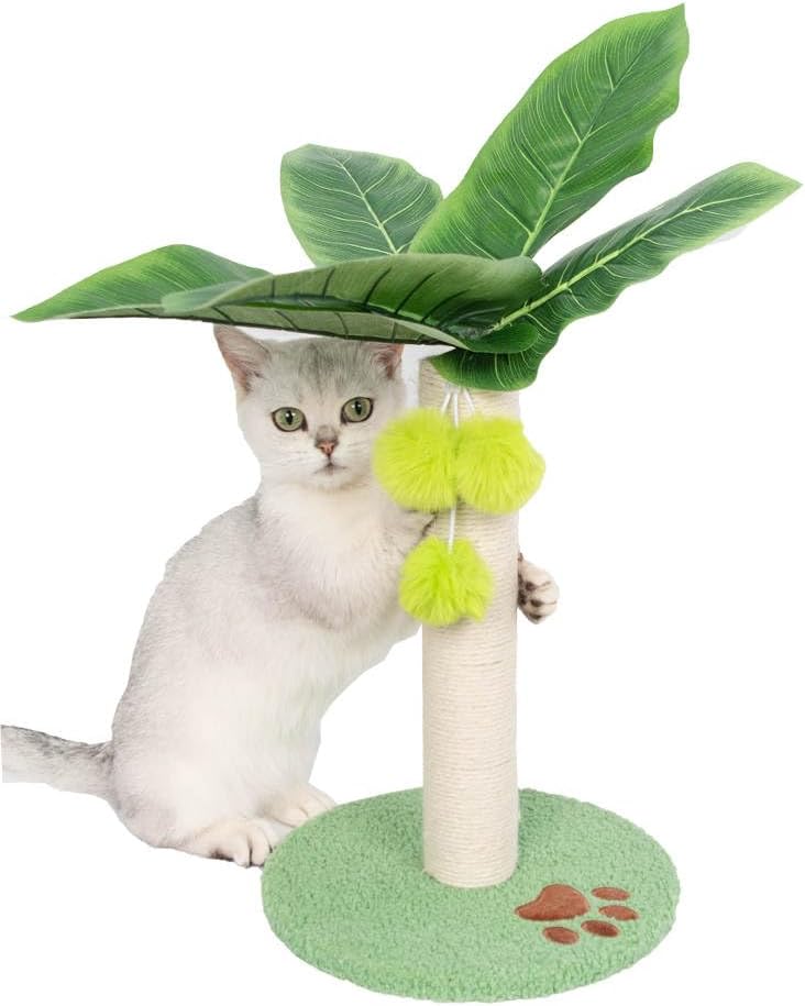 AYLAM Cat Scratching Post, Cat Scratcher Tree, Natural Sisal Cat